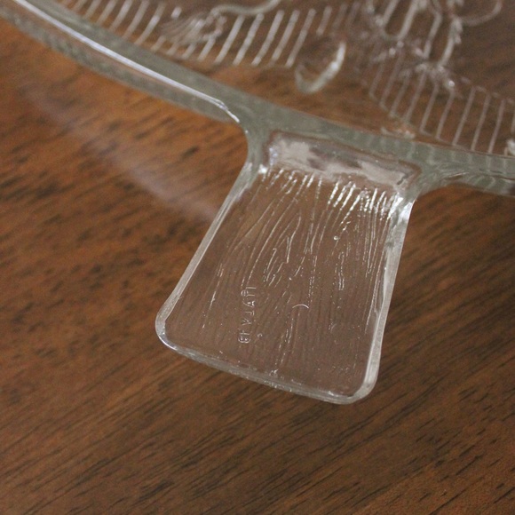 Christmas Tree Clear Glass Platter - Picture 2 of 5